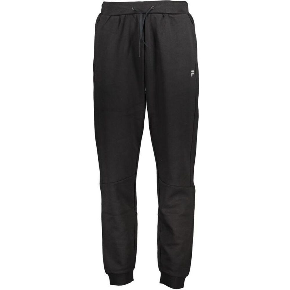 Fila Cotton Blend Relaxed Fit Pants Men Black Jeans & Pants
